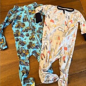 2 bamboo Footies 3-6 months